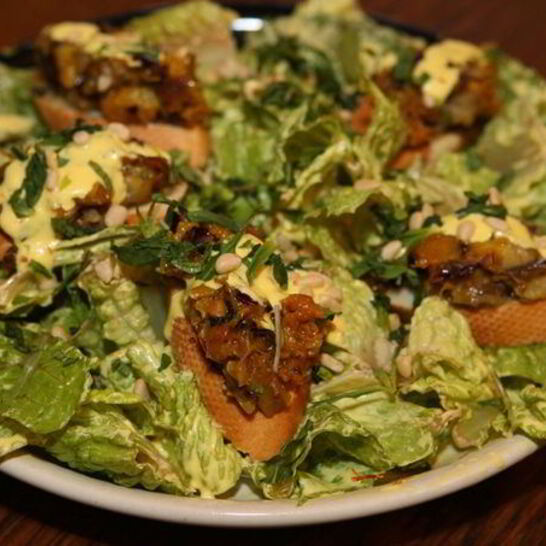 Рецепт закуска из баклажанов с кедровыми орешками