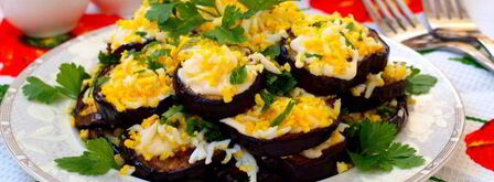 закуска из баклажанов с яйцом. Шаг 5