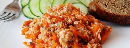 закуска из консервированной горбуши. Шаг 9