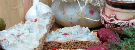 закуска из сала с чесноком. Шаг 10