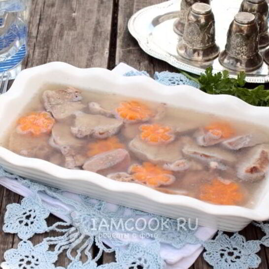 Рецепт заливное из языка