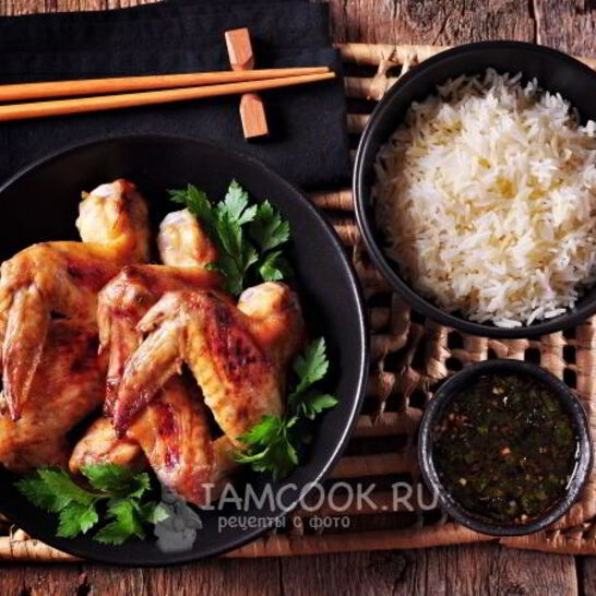 Рецепт запеченные куриные крылышки, маринованные в наршарабе