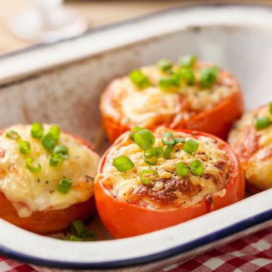 Рецепт запеченные помидоры с чесноком