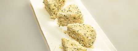 жареный сыр сулугуни с томатами. Шаг 5