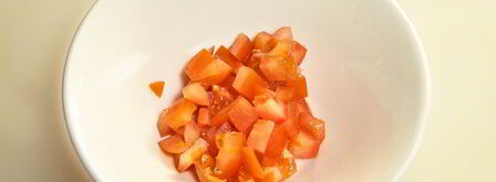 жареный сыр сулугуни с томатами. Шаг 6