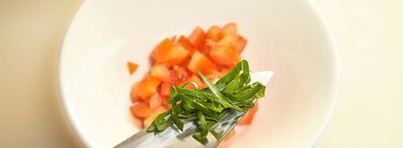 жареный сыр сулугуни с томатами. Шаг 7