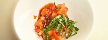 жареный сыр сулугуни с томатами. Шаг 8