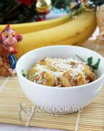 Жареные бананы с сыром