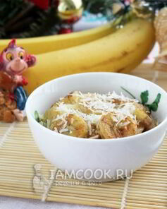 Жареные бананы с сыром