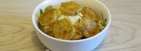 жареные бананы с сыром. Шаг 8